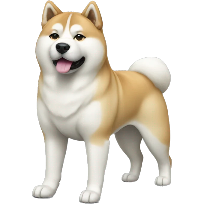 Akita Dog Breed Full Body emoji