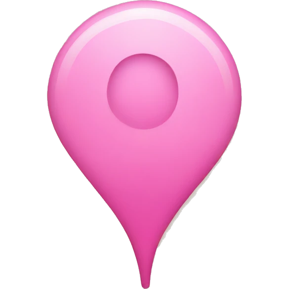 location pin  is pink emoji
