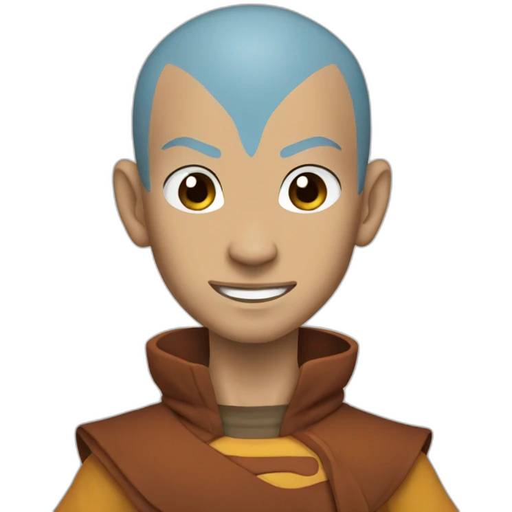 Aang from avatar emoji