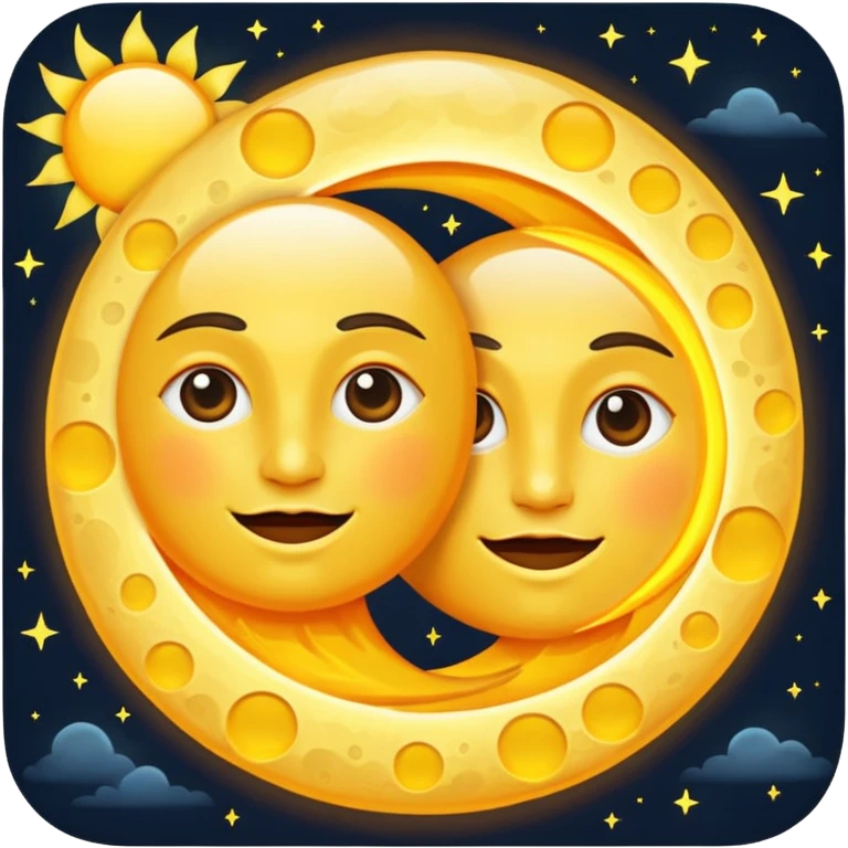 La luna y el sol  emoji
