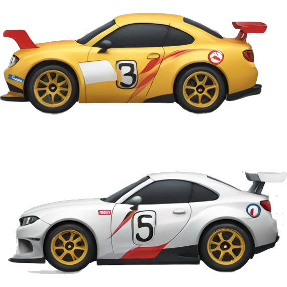 Race car drifting emoji