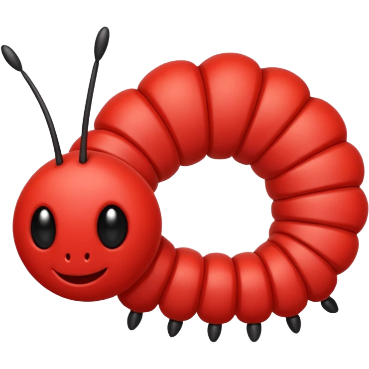 Caterpillar Red Insect emoji