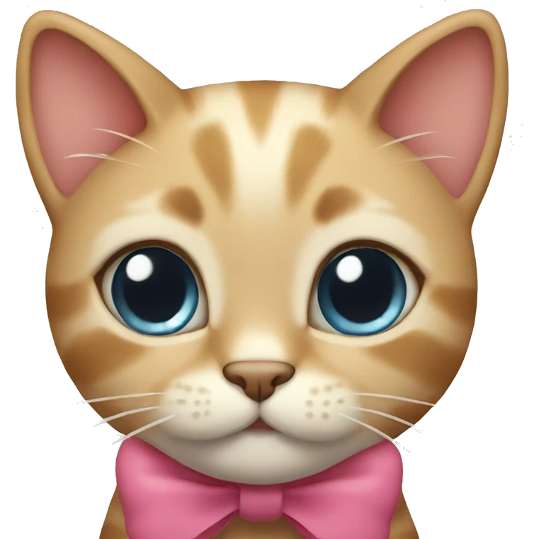 Kitty with bow  emoji