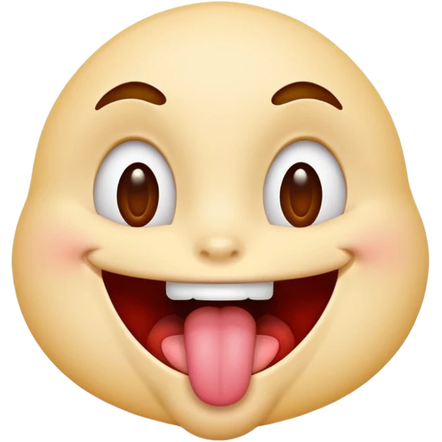 happy tongue out face emoji