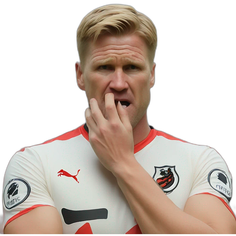 Eddie Howe biting nails emoji
