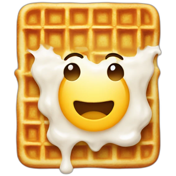waffles with ranch, soggy emoji