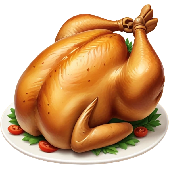 With chicken emoji