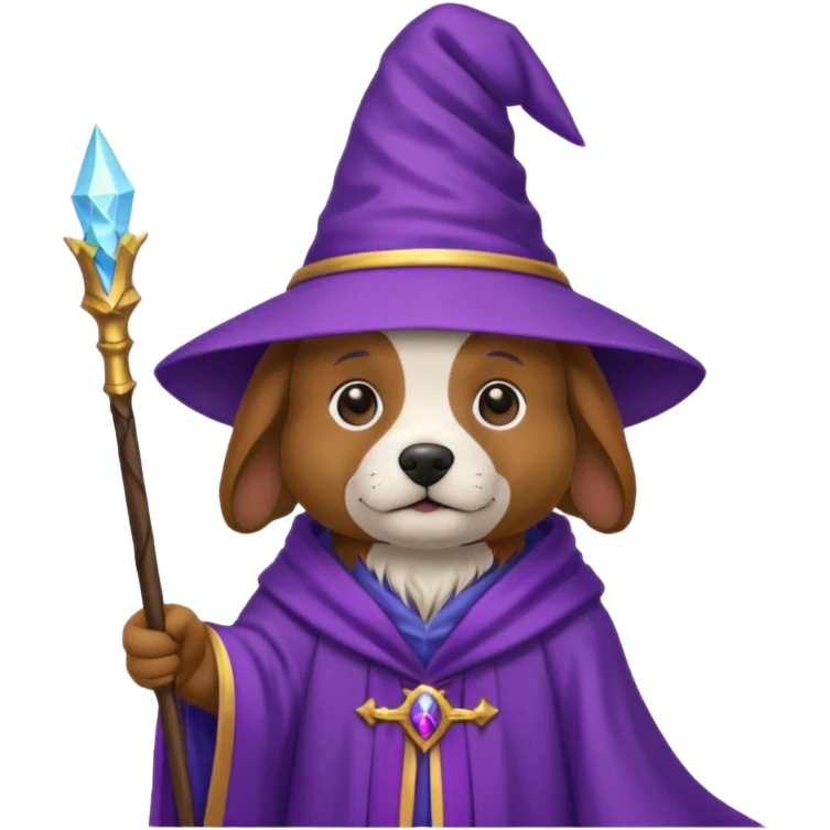 Dog wizard emoji