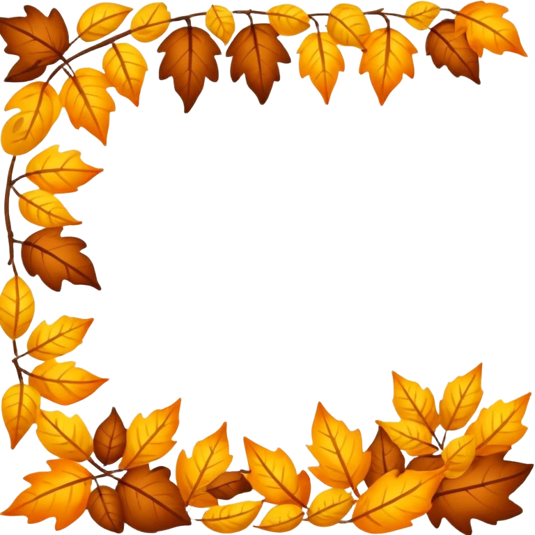 Autumn banner for November emoji