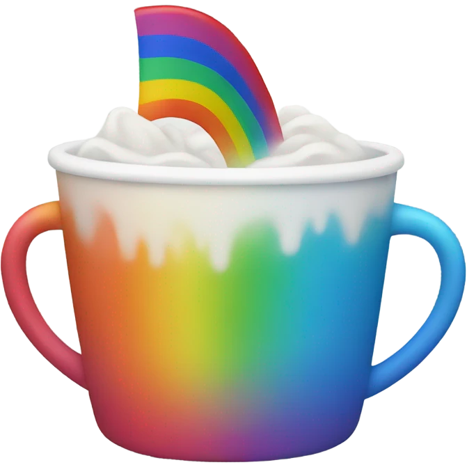 rainbow cup emoji