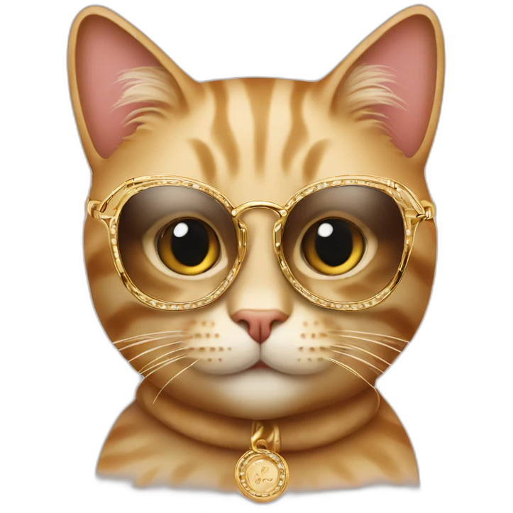 Cartier fashionable cat emoji