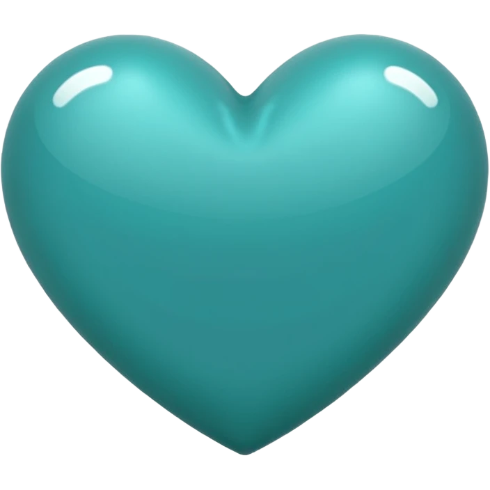 Teal heart emoji