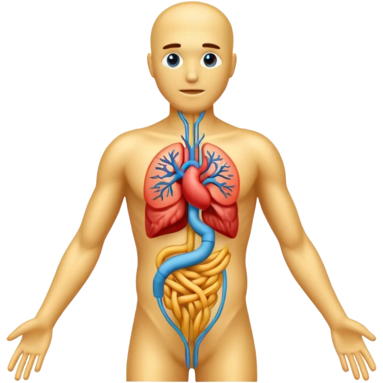 Fiber in the human body emoji