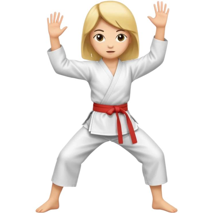 Karate girl emoji