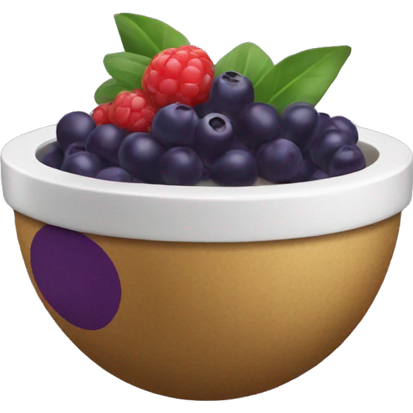 an acai bowl emoji