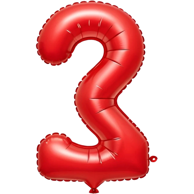 Number ballon 2 emoji