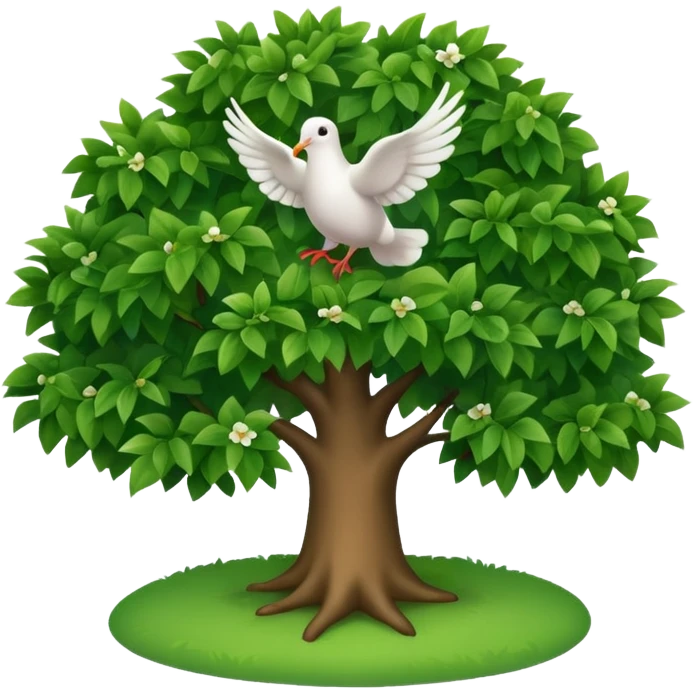 Tree and peace emoji