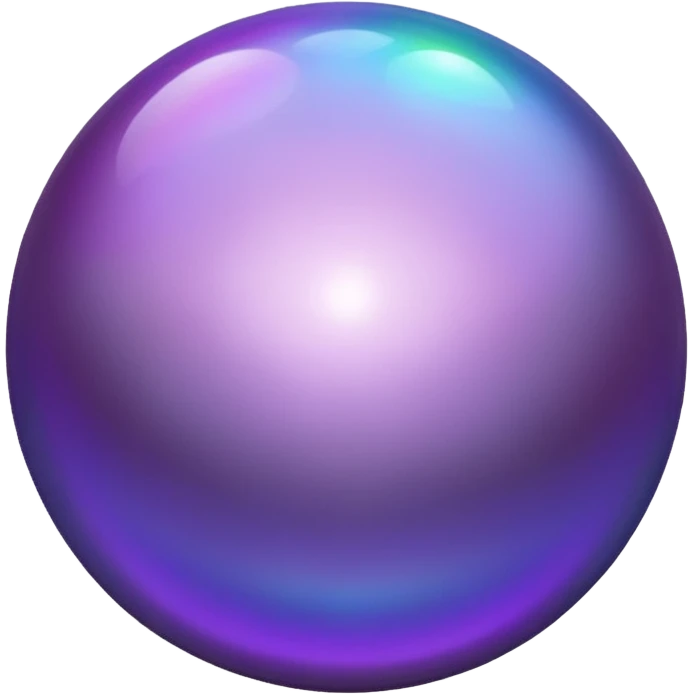 black and purple pearl emoji