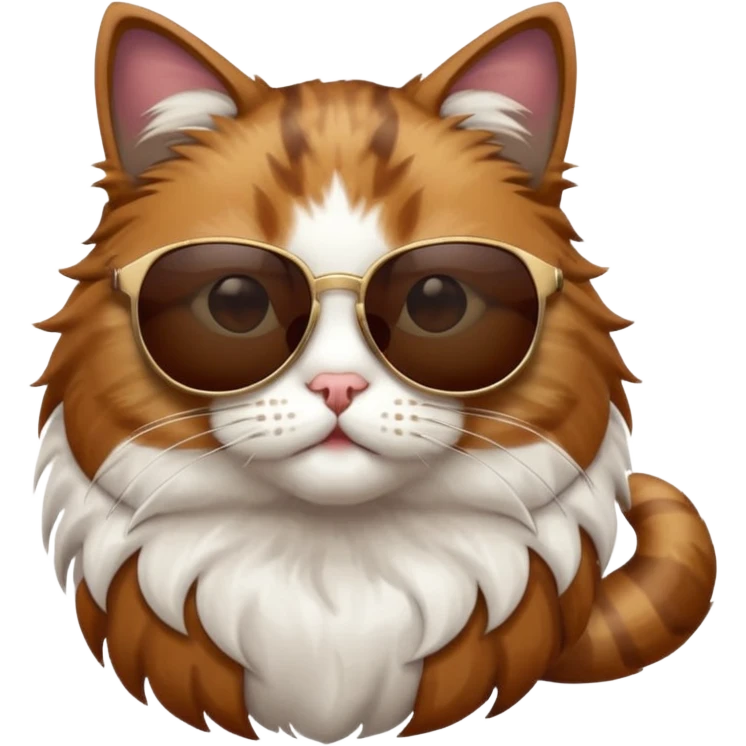 A cat wearing sunglasses emoji