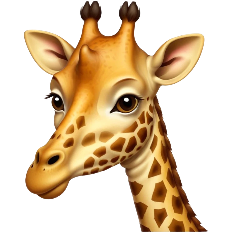 Giraffe licki its lips  emoji