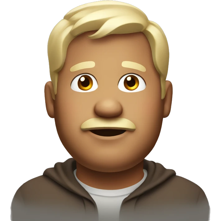 Fat guy emoji