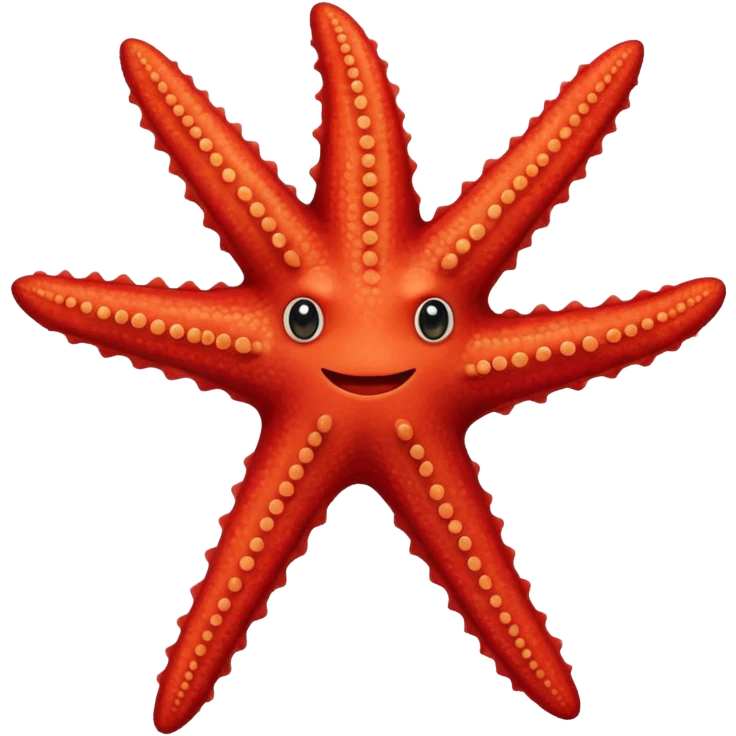 Red starfish emoji