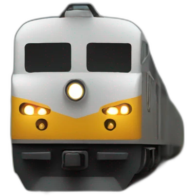 Train-flashing emoji