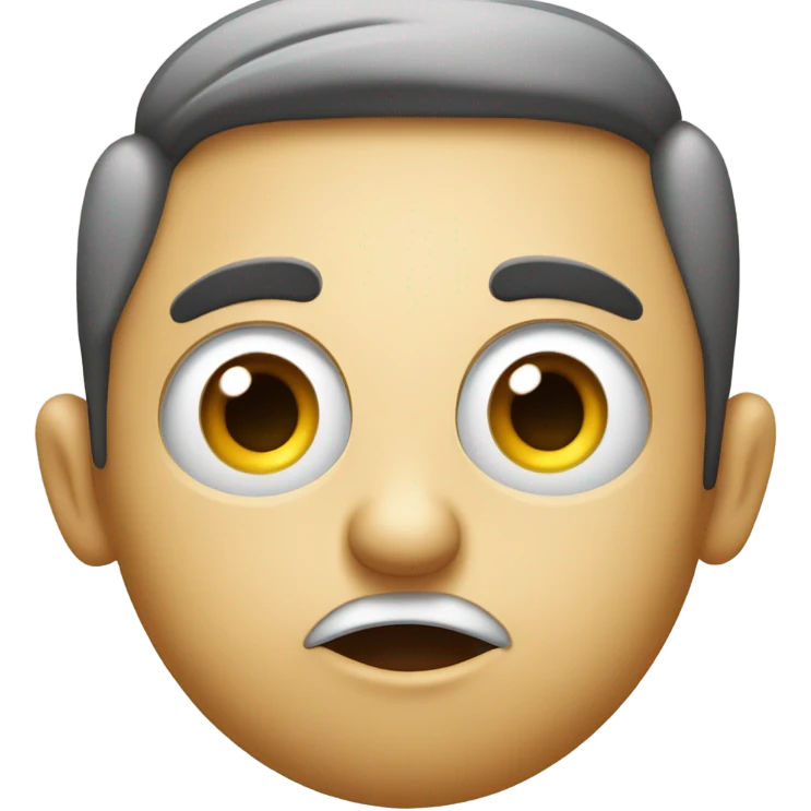 Emoji saying wait what emoji