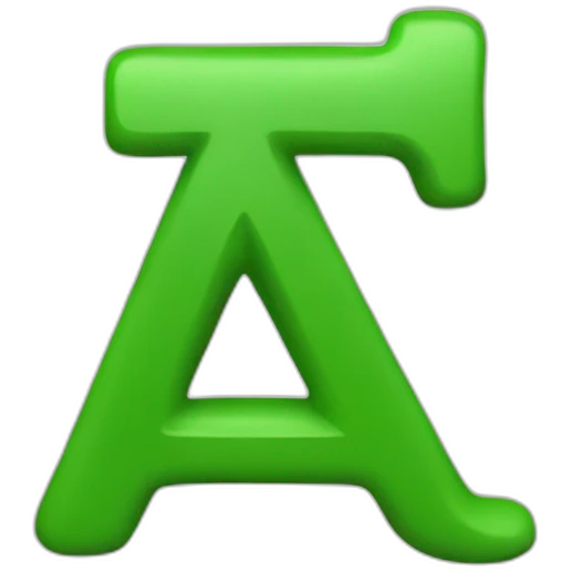 ! LETTER green emoji