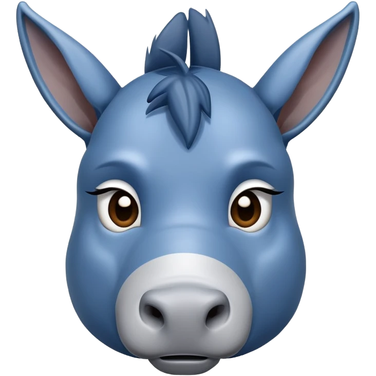 sad blue donkey emoji