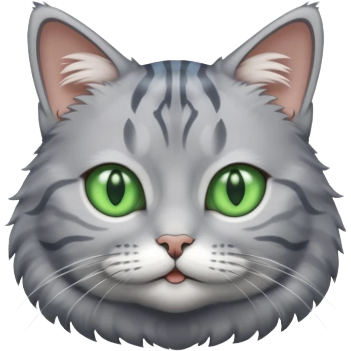 Mavi tatlı kedi emoji