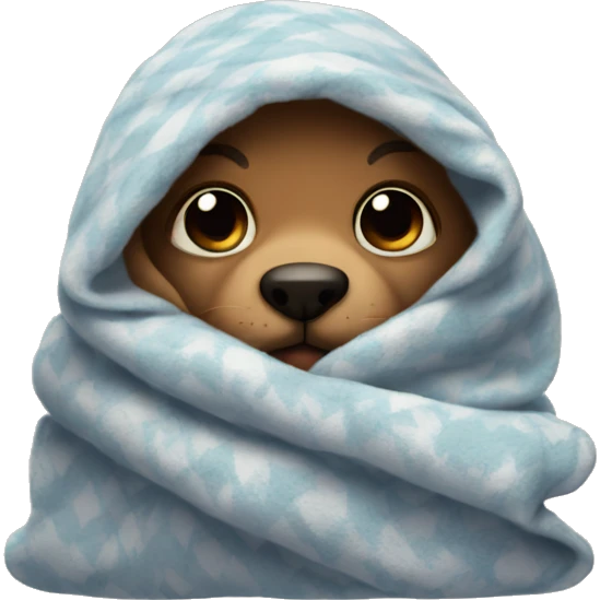 Snuggle in blanket  emoji