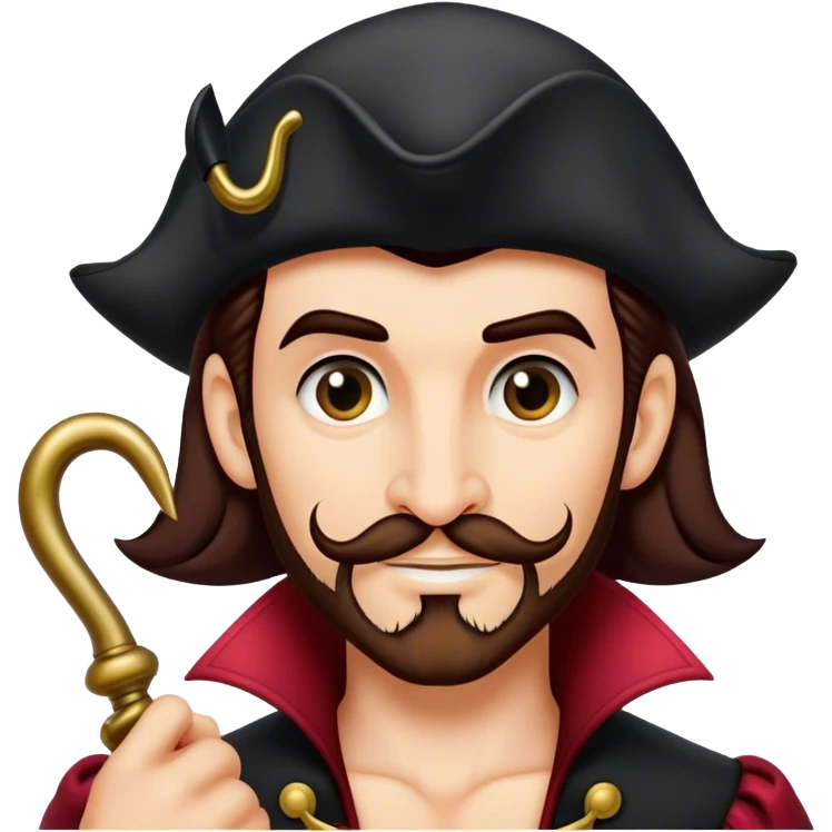 photorealistic captain hook emoji