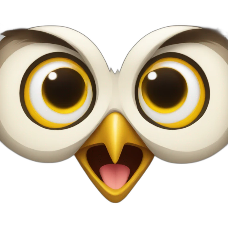 owl smile emoji