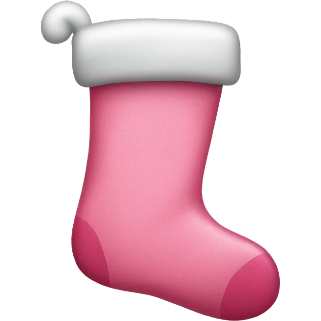 Pink Christmas stocking that says sarah on it  emoji