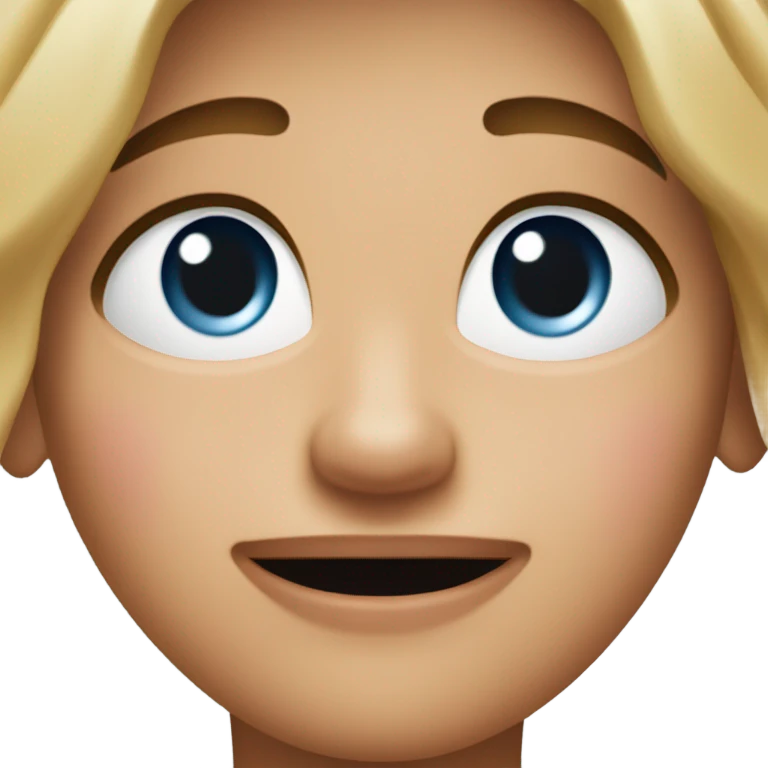Face blushing emoji