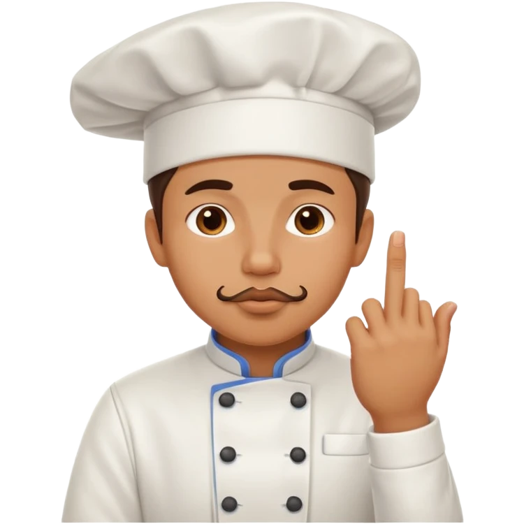 chef kissing fingers, delicious food gesture emoji