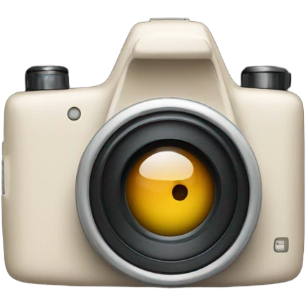 A camera pointing at the pov emoji