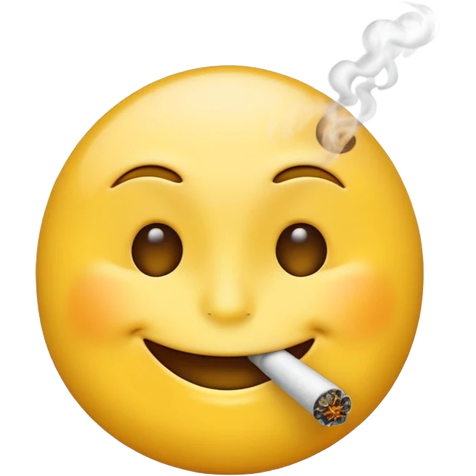 Emoji smoking emoji