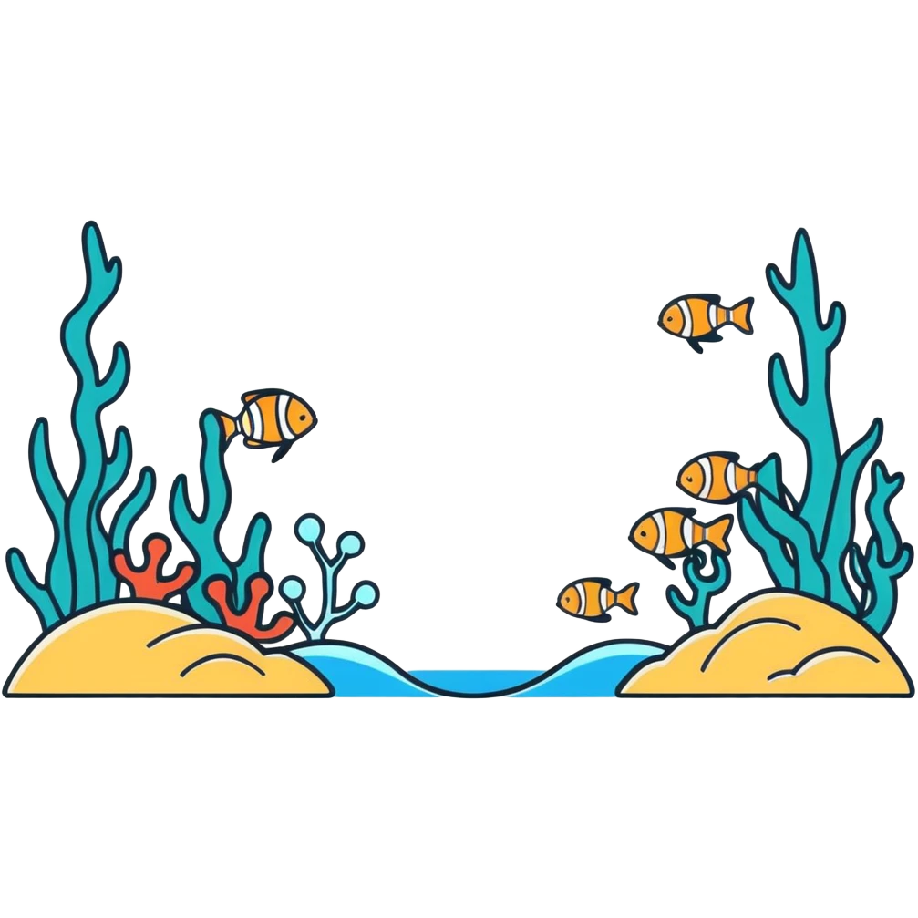 underwater sea scene emoji