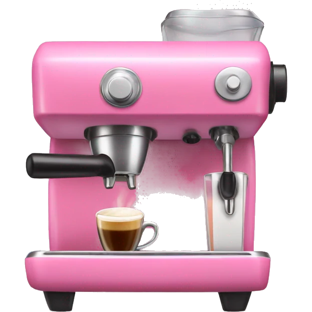 Pink espresso machine emoji
