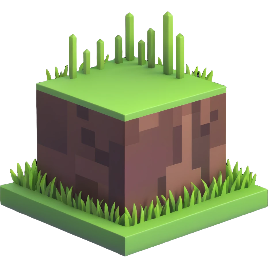 Minecraft grass block emoji