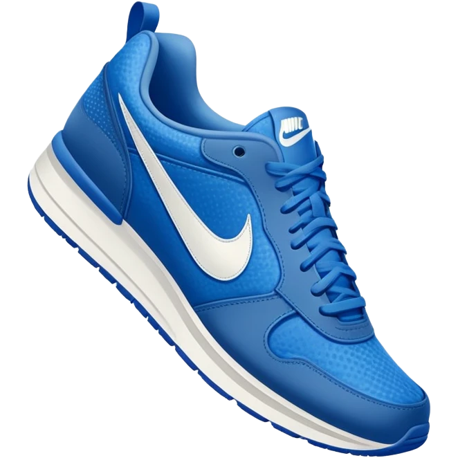 blue Nike sneakers, athletic shoes, sporty footwear emoji