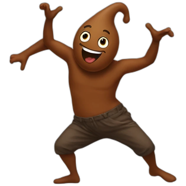 dancing poop emoji
