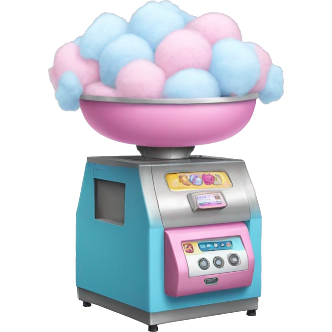 Cotton candy machine emoji