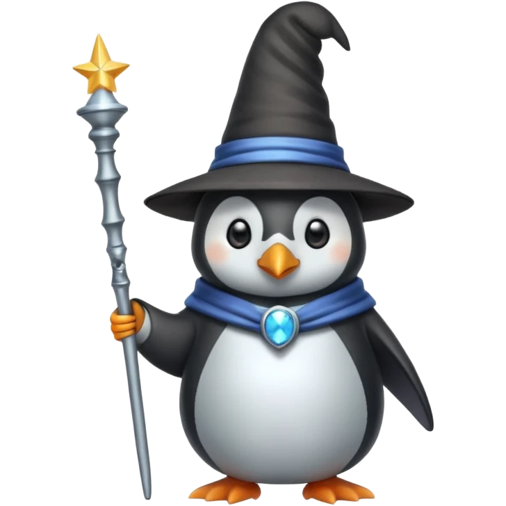 Penguin Wizard emoji