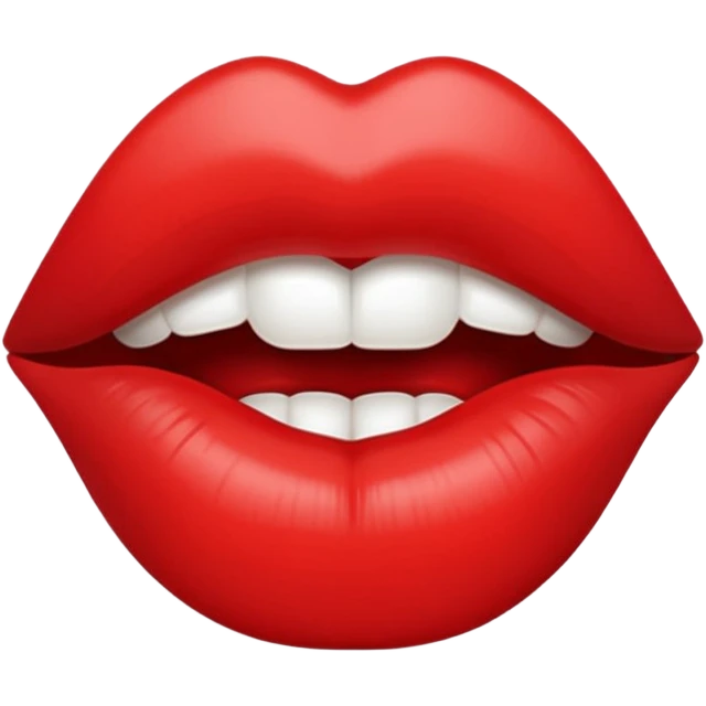 Sexy lips emoji