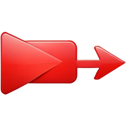 YouTube share button with arrow emoji