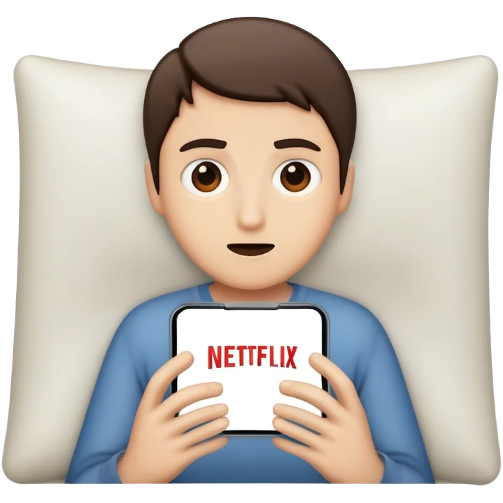 I like watching Netflix emoji