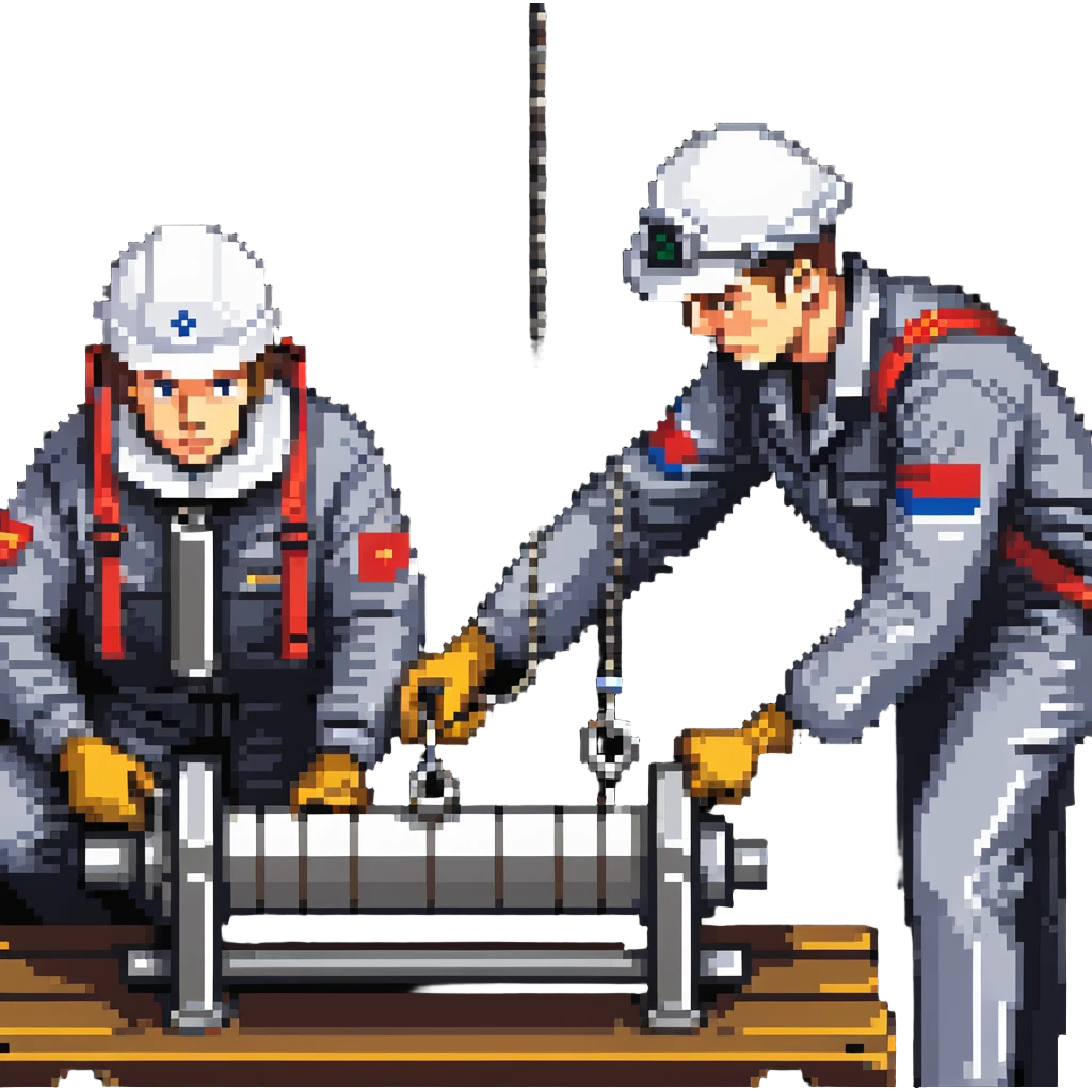 Russian sailor operating winch to collect marine geology samples and scientists in laboratory examining sediment cores emoji